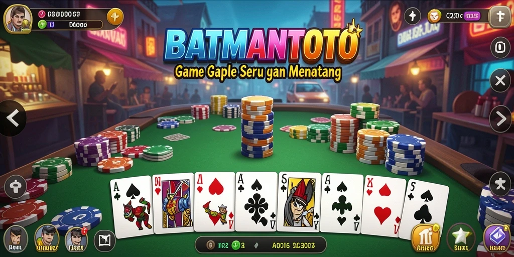 Screenshot gameplay <strong>BATMANTOTO</strong> menampilkan suasana seru permainan Gaple.