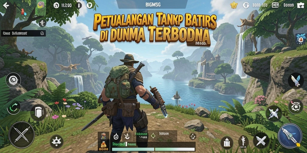 Screenshot menampilkan aksi mendebarkan di dunia terbuka.