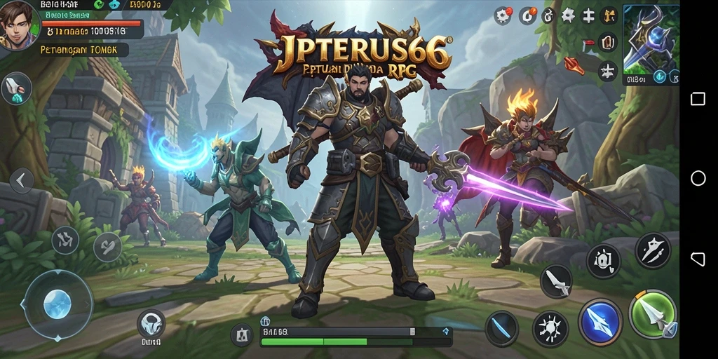 Tampilan menawan gameplay <strong>JPTERUS66</strong> dalam dunia RPG yang luas.