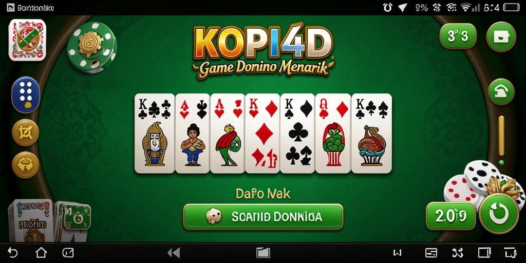 Tampilan gameplay Domino yang seru dalam KOPI4D.