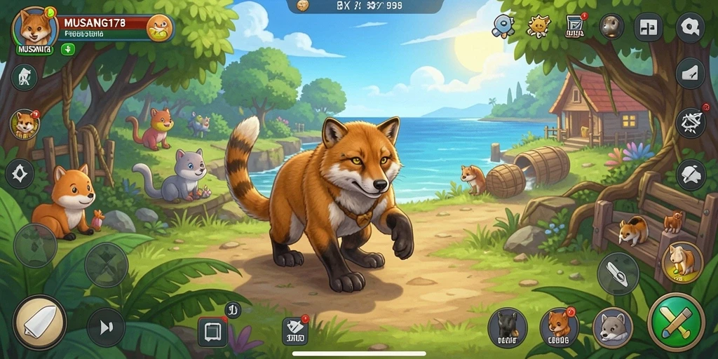 Gameplay menarik dan menawan dalam MUSANG178 saat menjelajahi dunia Idle.