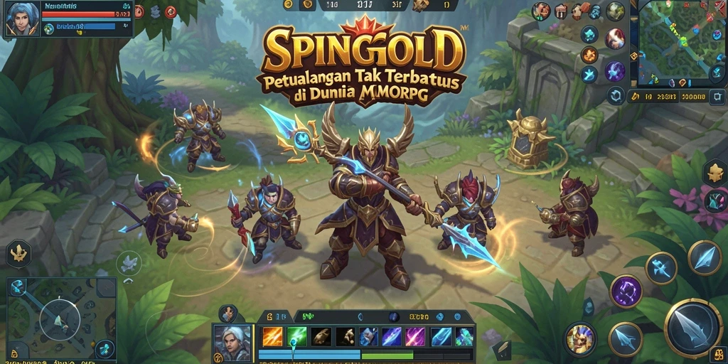 Gameplay SPINGOLD yang seru dan mengasyikkan dalam dunia MMORPG.